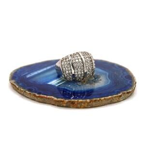 Sterling Silver Cubic Zirconia Pave Ring